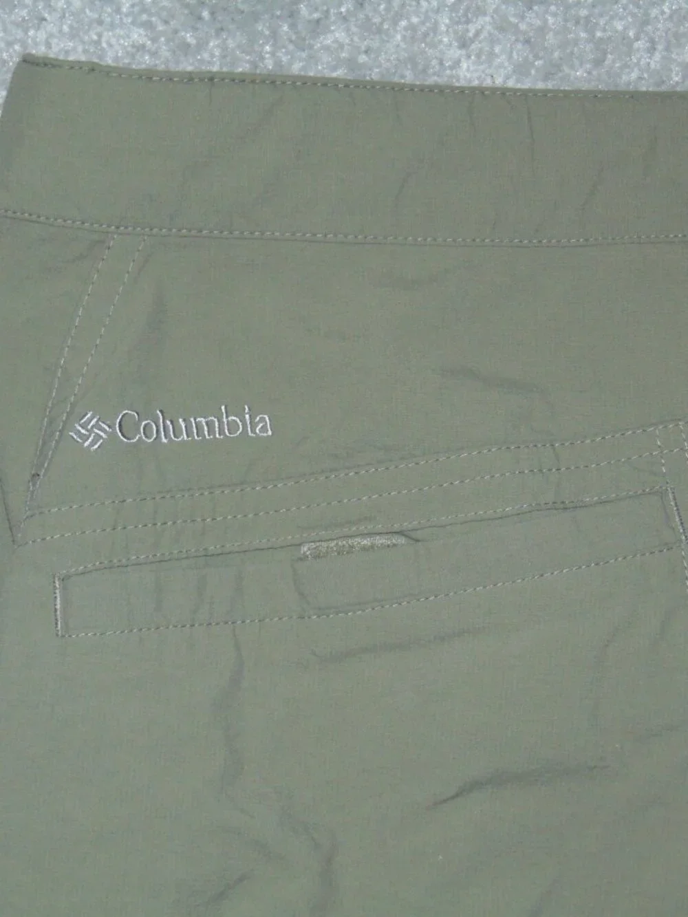 Columbia Silver Ridge II Convertible Men Pant 32X34 Green Omni-Wick
